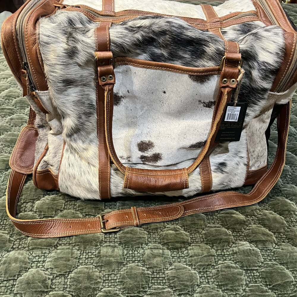 Myra Grand Hair On Traveler Bag NWT